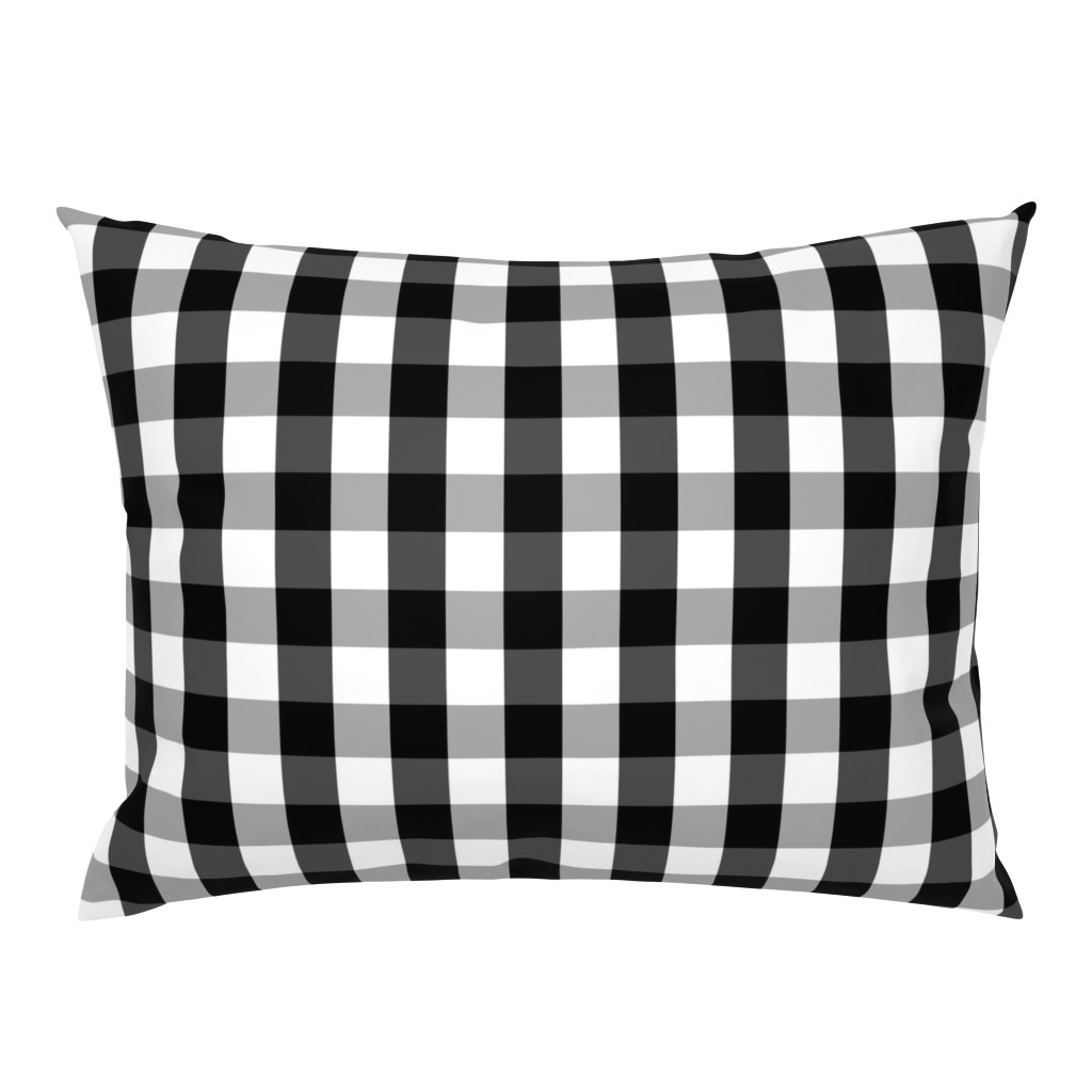 Small Black White Gingham Checked Square Pattern