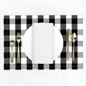 Small Black White Gingham Checked Square Pattern