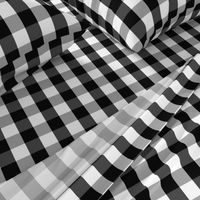 Small Black White Gingham Checked Square Pattern