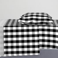 Small Black White Gingham Checked Square Pattern