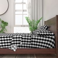 Small Black White Gingham Checked Square Pattern