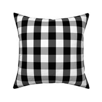 Small Black White Gingham Checked Square Pattern