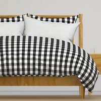 Small Black White Gingham Checked Square Pattern