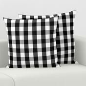 Small Black White Gingham Checked Square Pattern