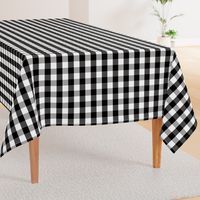 Small Black White Gingham Checked Square Pattern