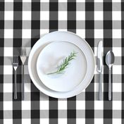 Small Black White Gingham Checked Square Pattern