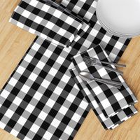 Small Black White Gingham Checked Square Pattern