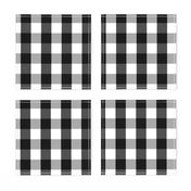 Small Black White Gingham Checked Square Pattern