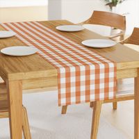 Nasturtium Orange Gingham Check Plaid