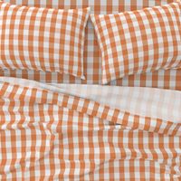 Nasturtium Orange Gingham Check Plaid