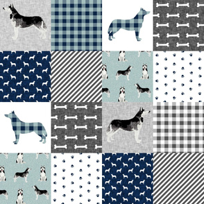 husky  cheater quilt  pet quilt b dog fabric quilts 
