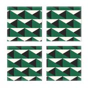 TRIANGULOS-green and ivory - 20181002