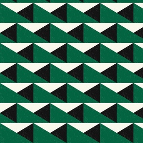 TRIANGULOS-green and ivory - 20181002