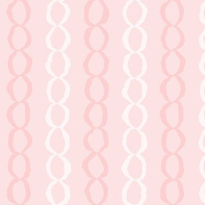 Connections: Millennial Pink Abstract Stripe, Chains