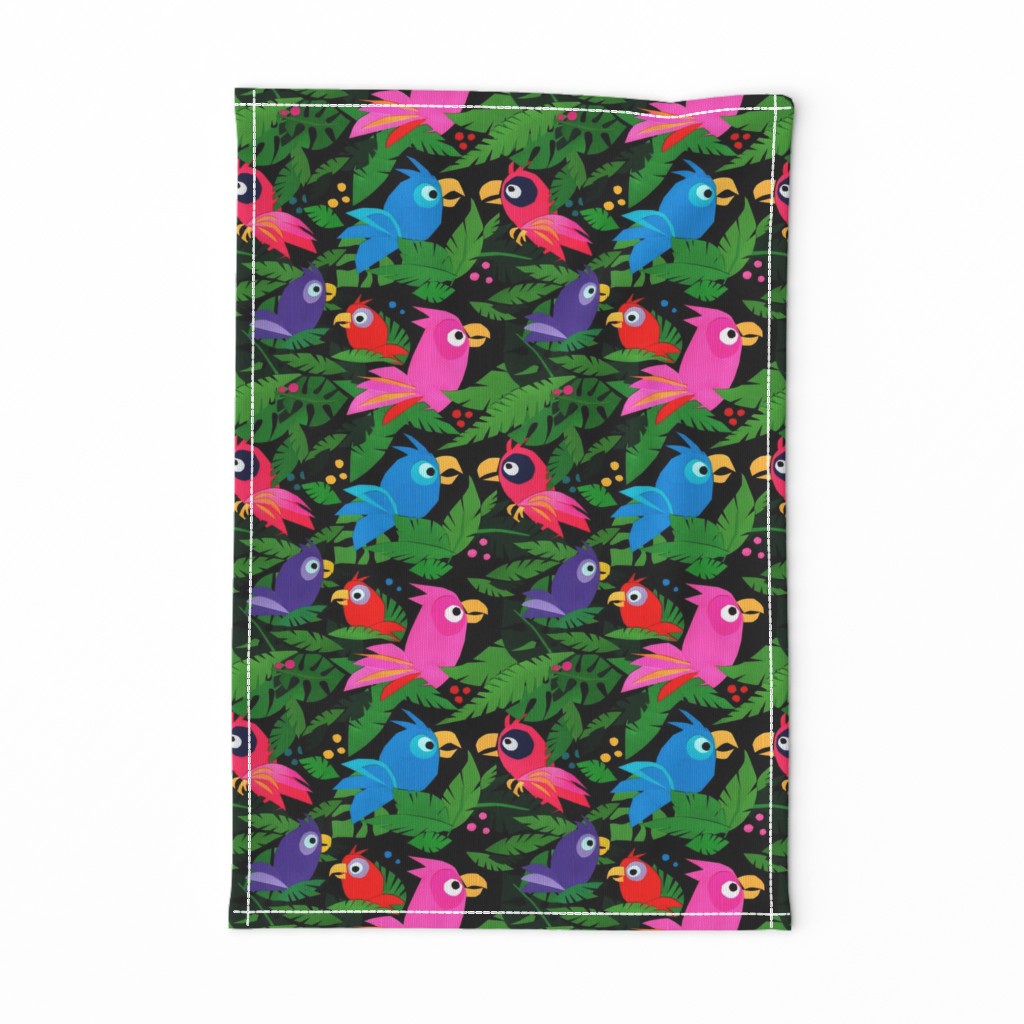 Jungle Birds – Red and Pink
