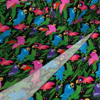 Jungle Birds – Red and Pink