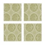 Grisaille Antique Gold Neo-Classical Ovals