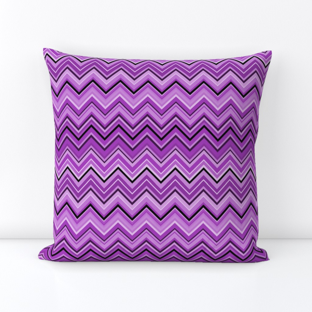Violet Purple Chevron Stripe