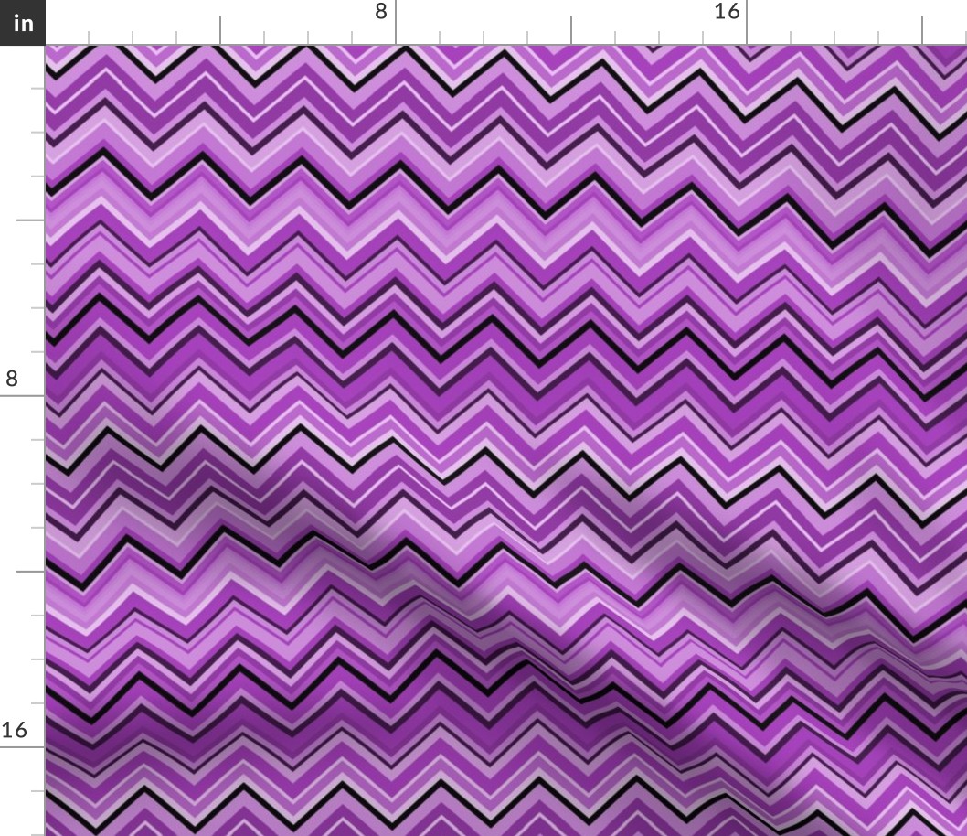 Violet Purple Chevron Stripe