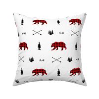 Woodland Bear Plaid