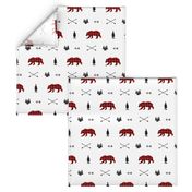 Woodland Bear Plaid