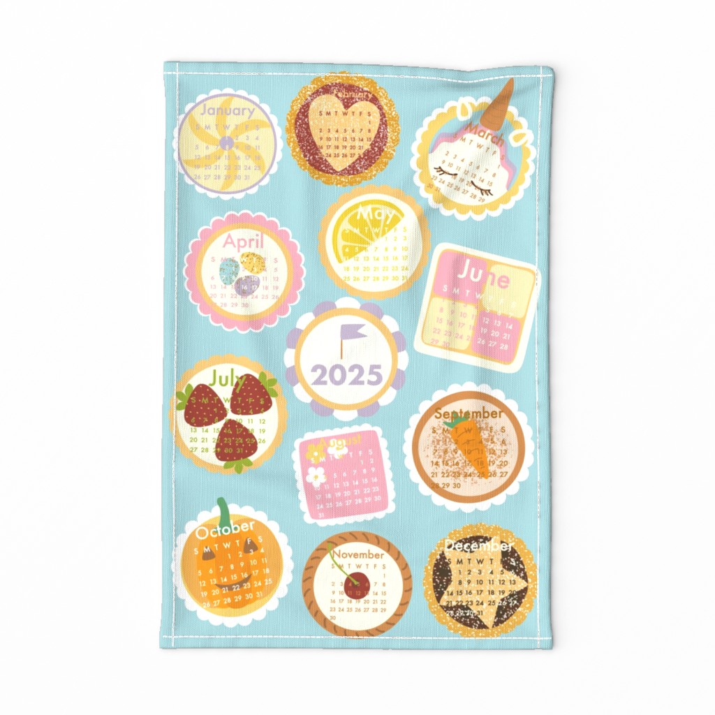 2024 Cake Tea Towel Calendar 