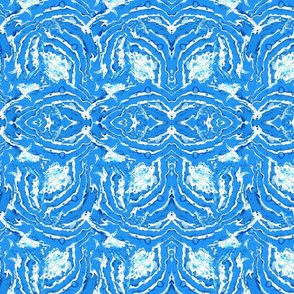 Blue abstract fluid art pattern