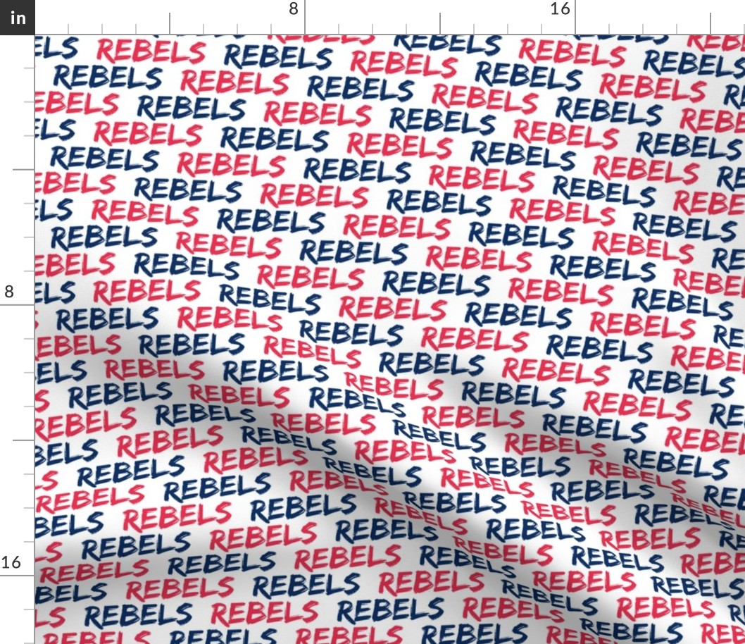 Rebels - Red and blue