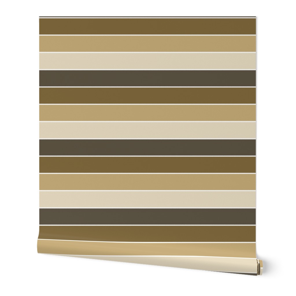 Russet & Desert Brown Horizontal Stripe