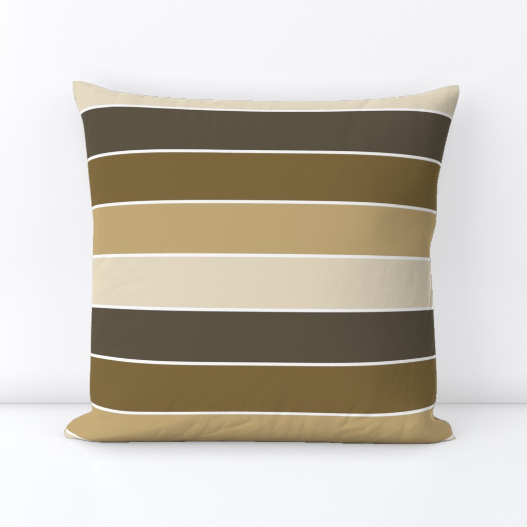 Russet & Desert Brown Horizontal Stripe