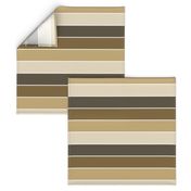 Russet & Desert Brown Horizontal Stripe