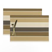 Russet & Desert Brown Horizontal Stripe