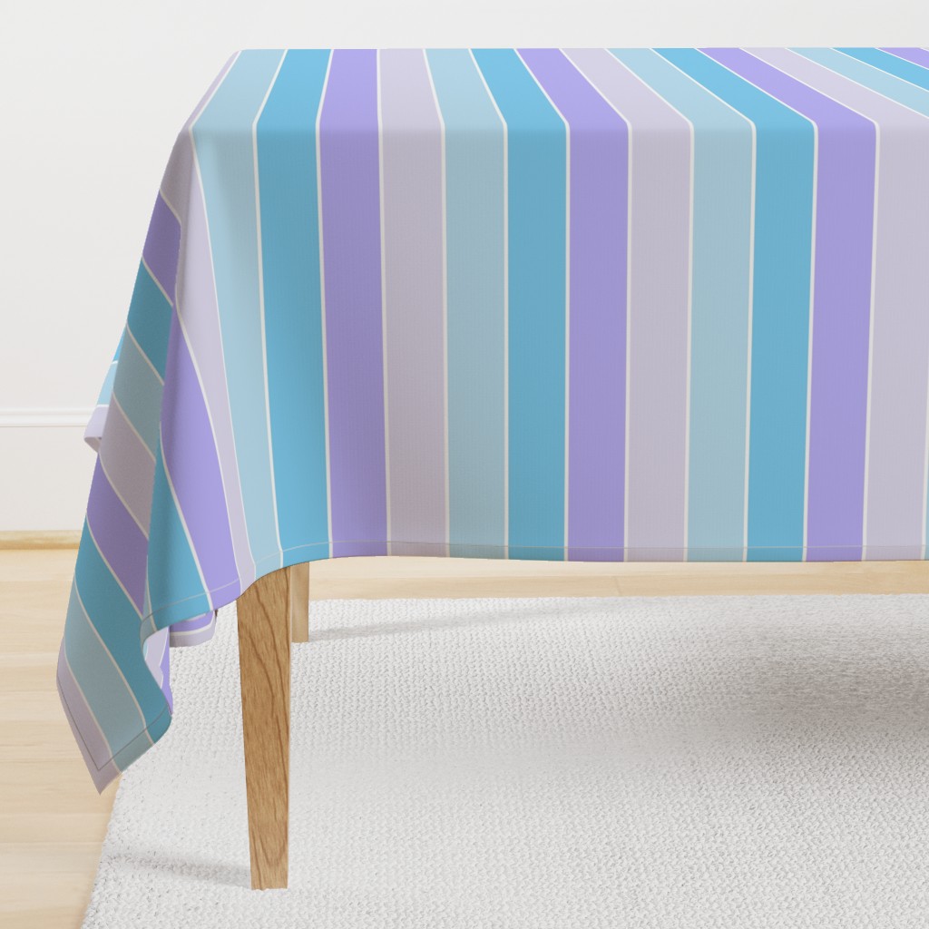 Pastel Periwinkle Baby Blue Stripe