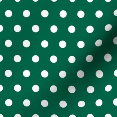 green polka dots