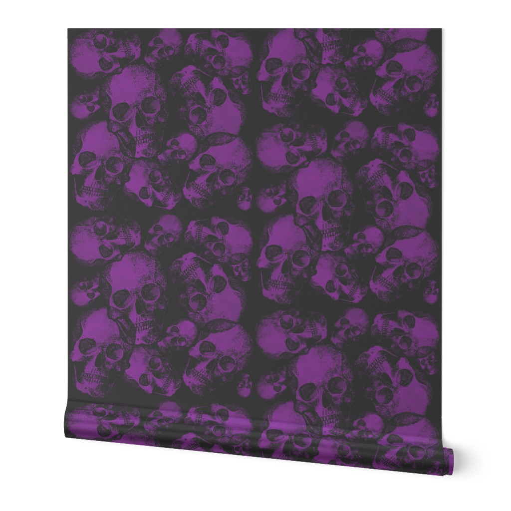 Large purple skulls gothic