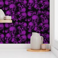 Large purple skulls gothic