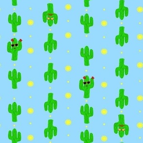 Cool Cactus in the Sun