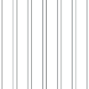 gray triple border white stripe medium ticking
