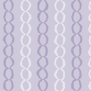 Connections: Light Violet Purple Abstract Stripes, Chains