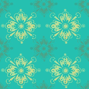 Ornamental on Turquoise