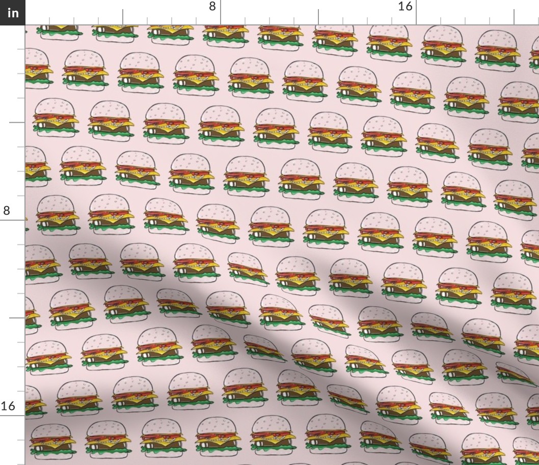Blush burgers small scale