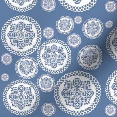 Blue Doilies