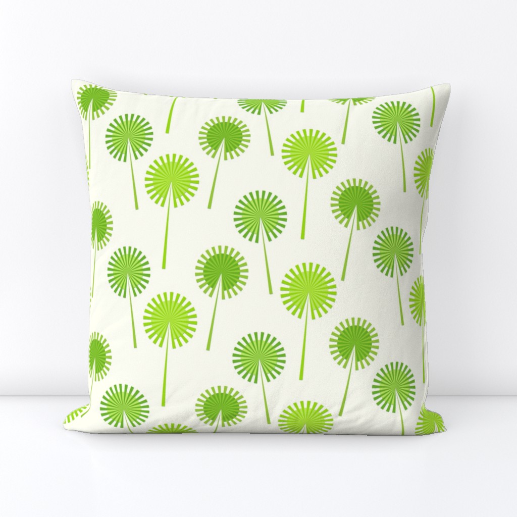 Polka Dot Palms on Ivory