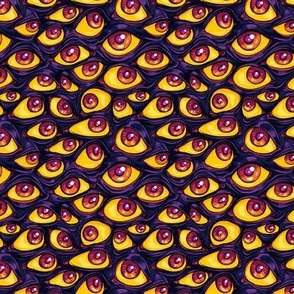  Wall of Eyes in Dark Purple
