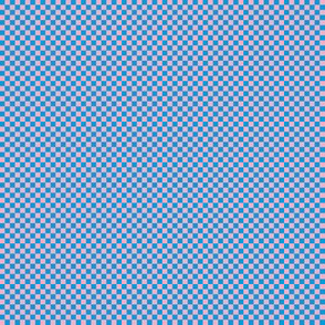 JP11 - Tiny - Checkerboard of Eighth Inch Squares of Pastel Pink and Baby Blue