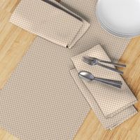 JP9 -  Small - Checkerboard of Quarter Inch Squares in Taupe and Ecru