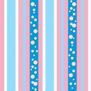 JP11 - Bubbling Carbonated Stripes in Pastel Pink and Baby Blue