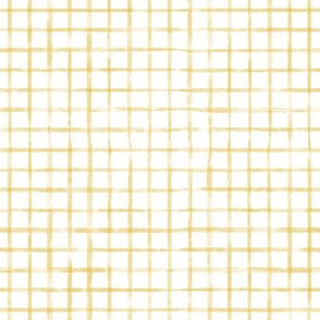 Small Scale Mustard / Gold Watercolor Grid