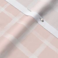 Large White Watercolor Grid on Soft Pink