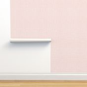 Small Scale White Watercolor Grid on Soft Pink